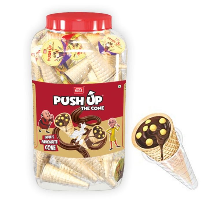 Push up the cone Choco jar